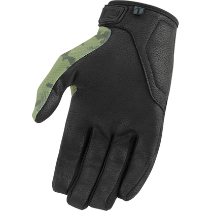 ICON Hooligan* CE Gloves - Green Camo - Medium 3301-4403