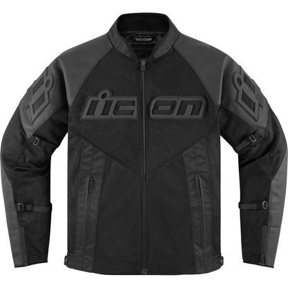 ICON Mesh AF* Leather Jacket - Black - Large 2810-3899