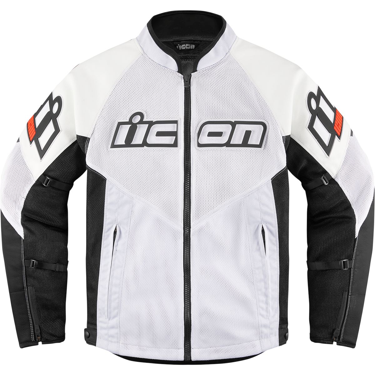 ICON Mesh AF* Leather Jacket - White - Small 2810-3902