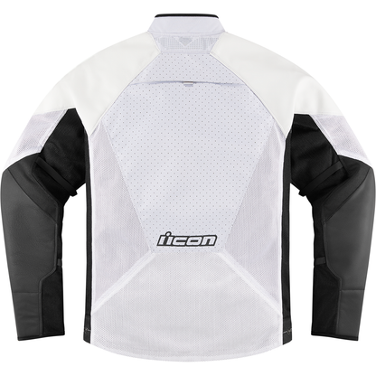 ICON Mesh AF* Leather Jacket - White - Small 2810-3902