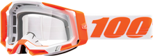 100% Racecraft 2 Goggle - Orange - Clear Lens 50009-00013