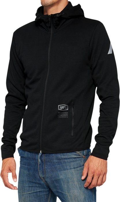 100% Viceroy Tech Zip Hoodie - Black - Small 20037-00000