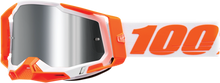 100% Racecraft 2 Goggle - Orange - Silver Flash Mirror Lens 50010-00013