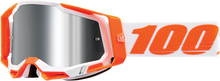 100% Racecraft 2 Goggle - Orange - Silver Flash Mirror Lens 50010-00013