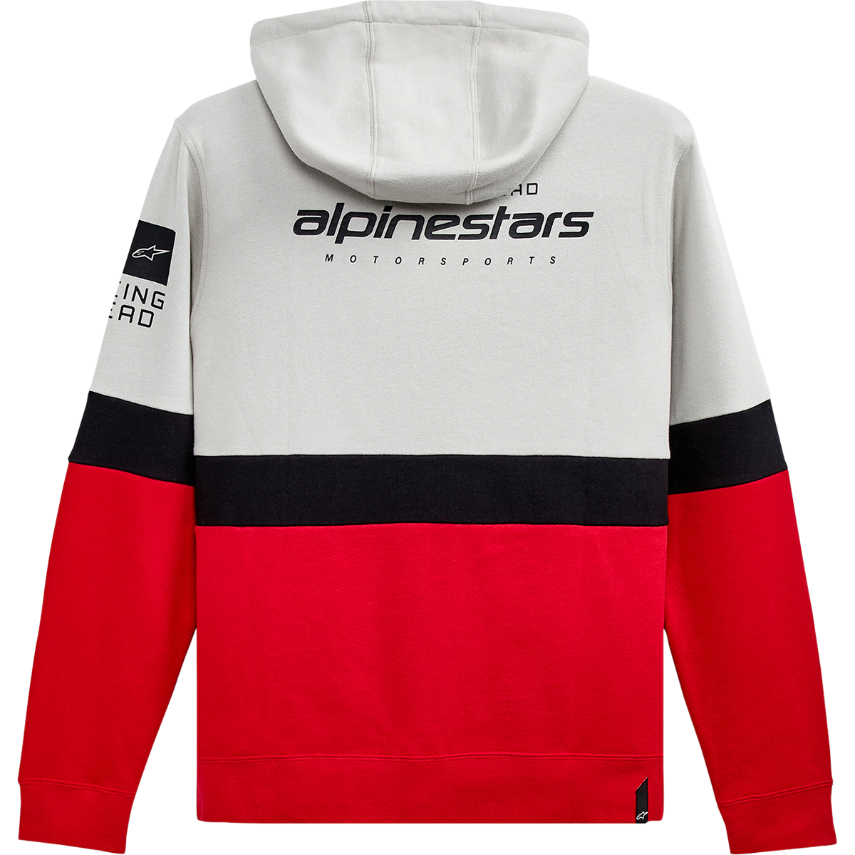 ALPINESTARS Position Zip Hoodie - Silver/Black/Red - 2XL 12125302210962X