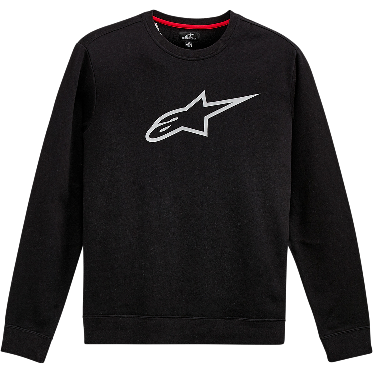 ALPINESTARS Ageless Crew Fleece - Black/Gray - Large 1212513221011L