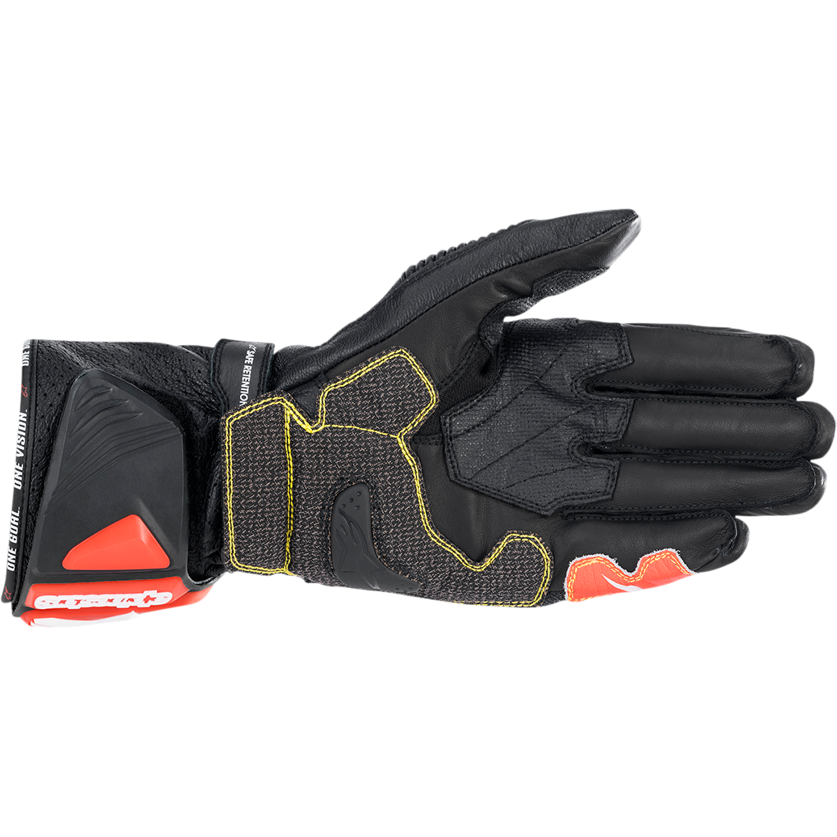 ALPINESTARS GP Tech V2 S Gloves - Black/White/Fluo Red - Medium 3556422-1231-M