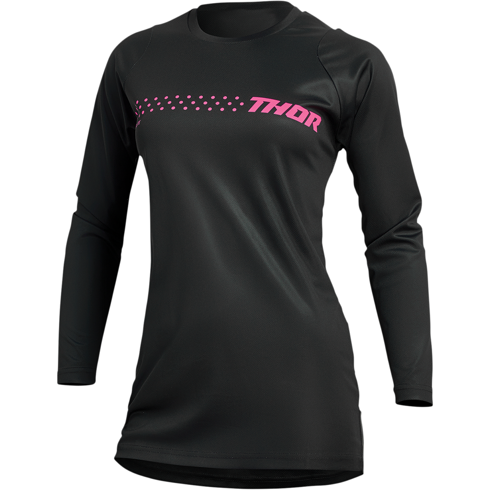 THOR Women's Sector Minimal Jersey - Black/Pink - XS 2911-0247
