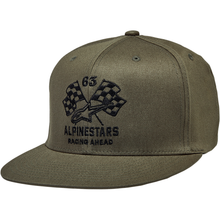 ALPINESTARS Double Check Flat Bill Hat - Military/Black - Large/XL 1212812306910LX
