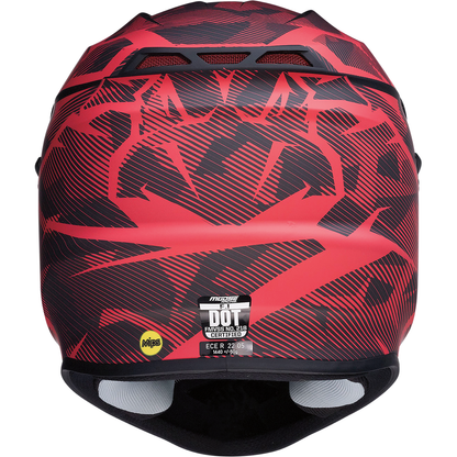 MOOSE OFFROAD F.I. Helmet - Agroid Camo - MIPS? - Red/Black - 2XL 0110-7764