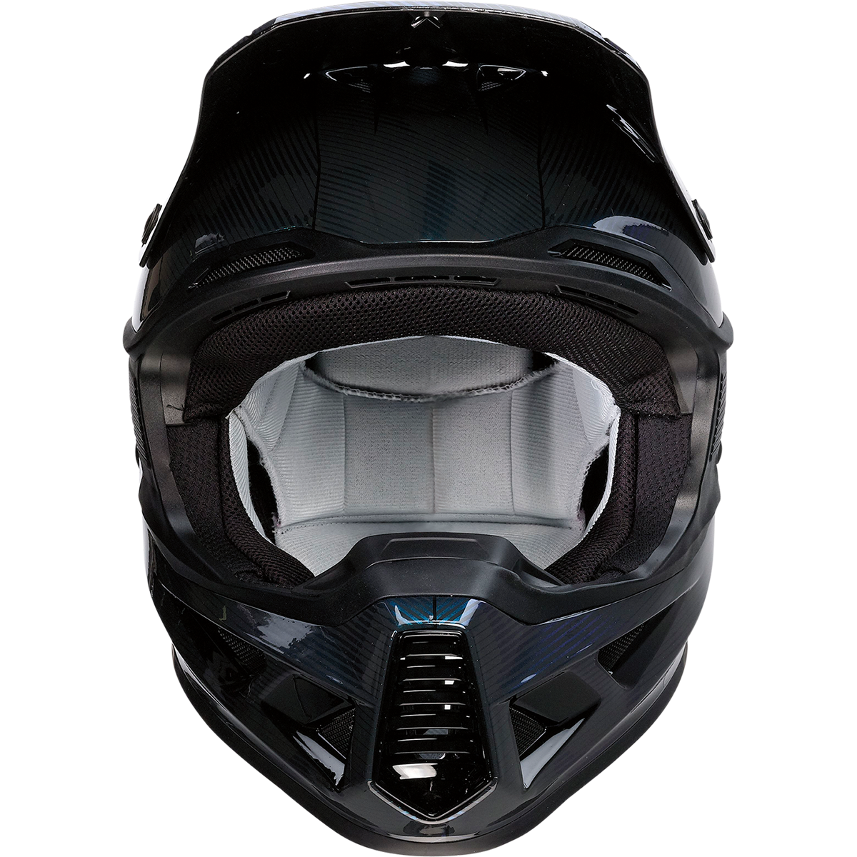 MOOSE OFFROAD F.I. Helmet - Agroid Camo - MIPS? - Iridescent Blue - Large 0110-7755