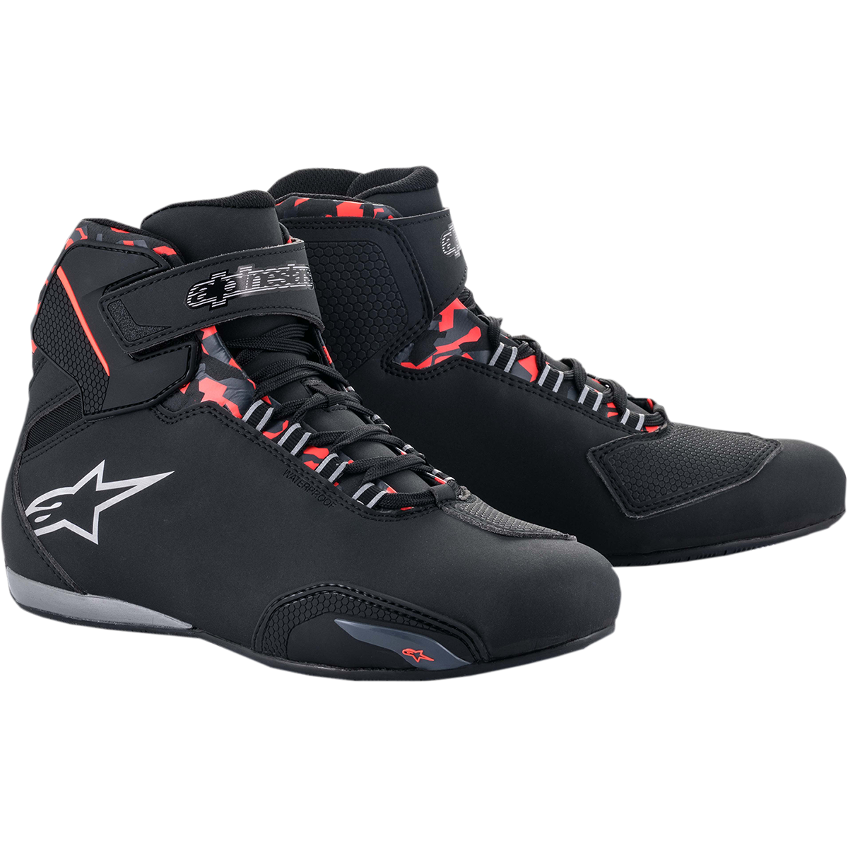 ALPINESTARS Sektor Waterproof Shoes - Black/Gray/Red - US 13 / EU 47 2544519111813