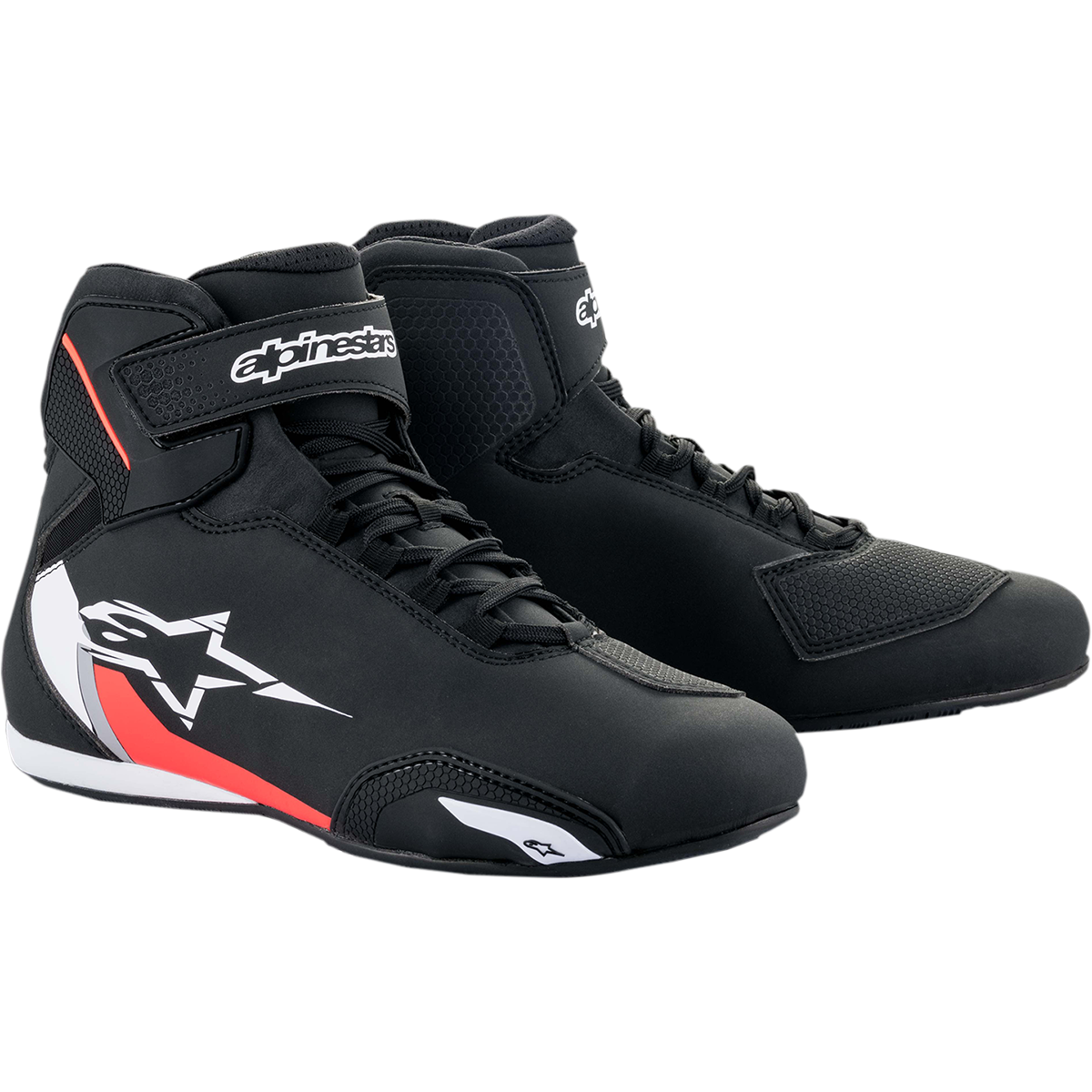 ALPINESTARS Sektor Shoes - Black/White/Red - US 14 / EU 48 2515518123114