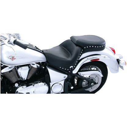 Mustang 06-21 Kawasaki Vulcan 900 Classic, Custom Standard Touring 1PC Seat w/Studs - Black