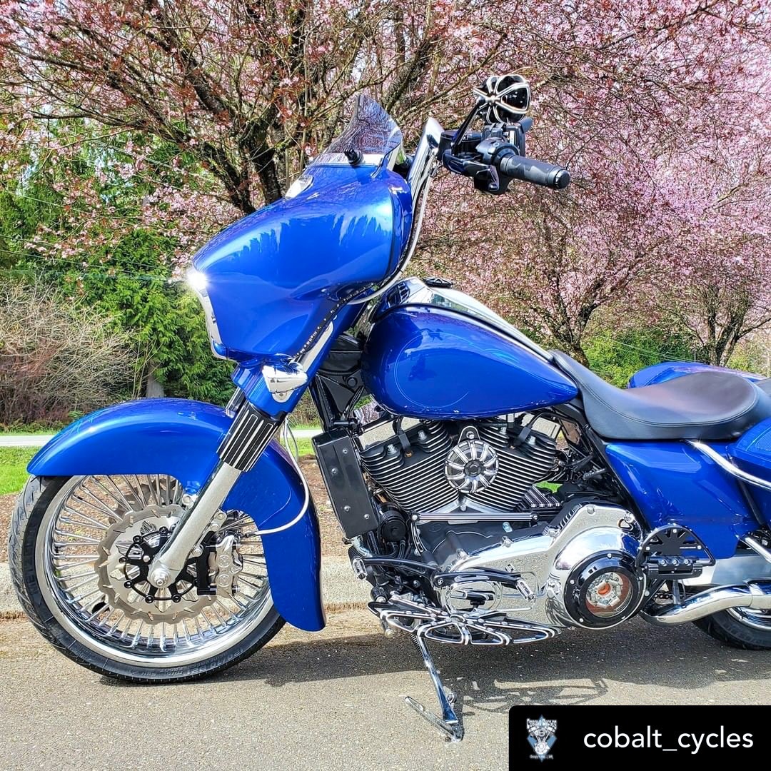 Side Mount Oil Cooler Tc Touring `09 16  Gloss Blk