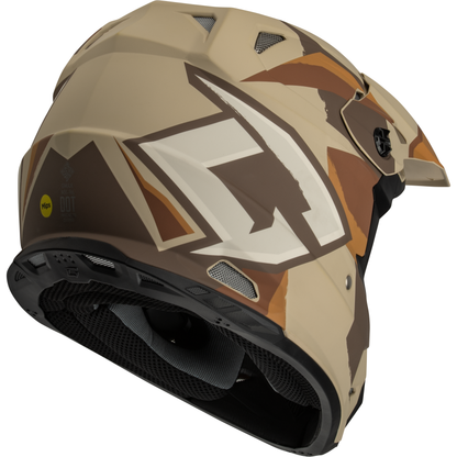 Mx 96 Splinter Helmet Matte Brown/Tan/White  Xl
