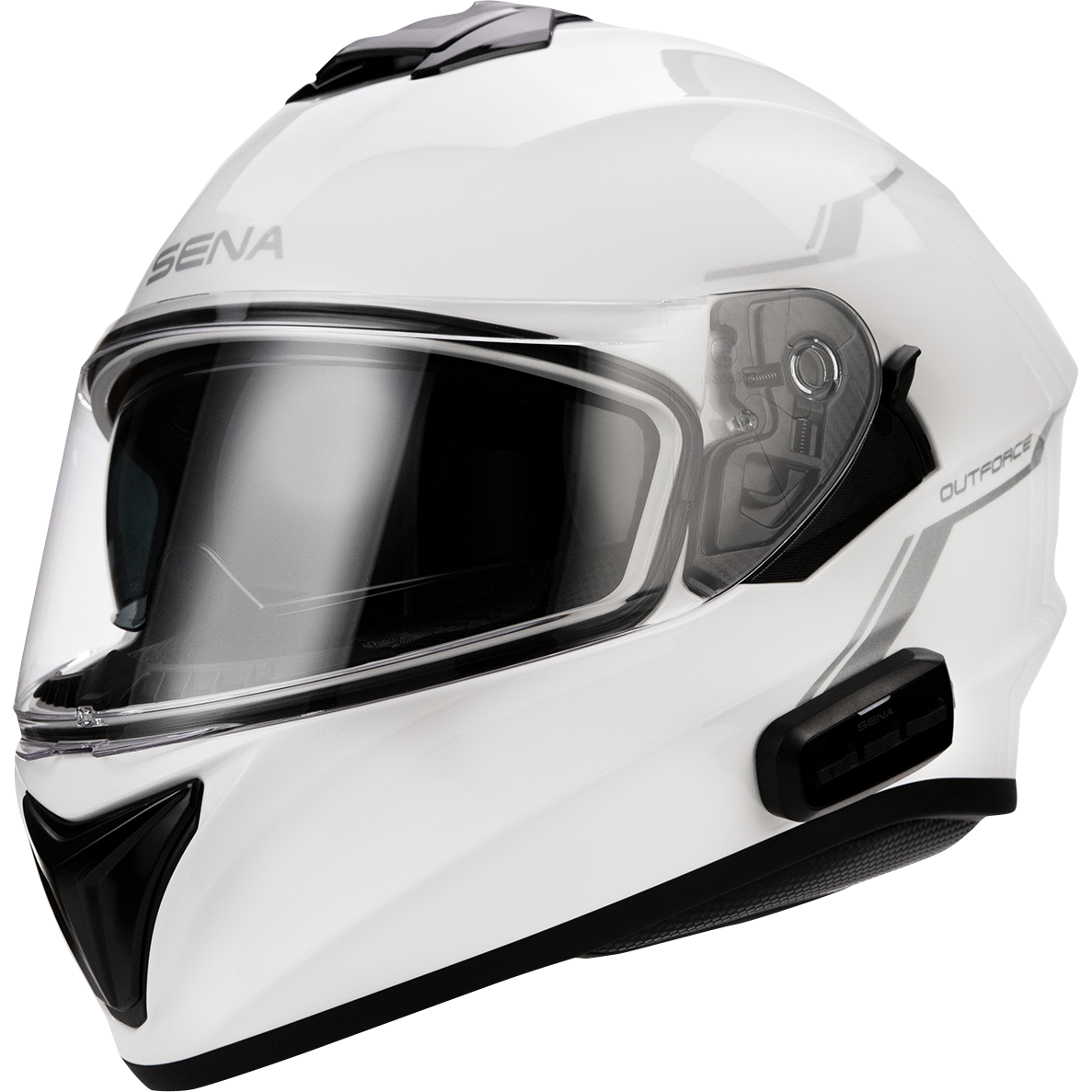 SENA OutForce Helmet - Glossy White - Small OUTFORCE-GW00S