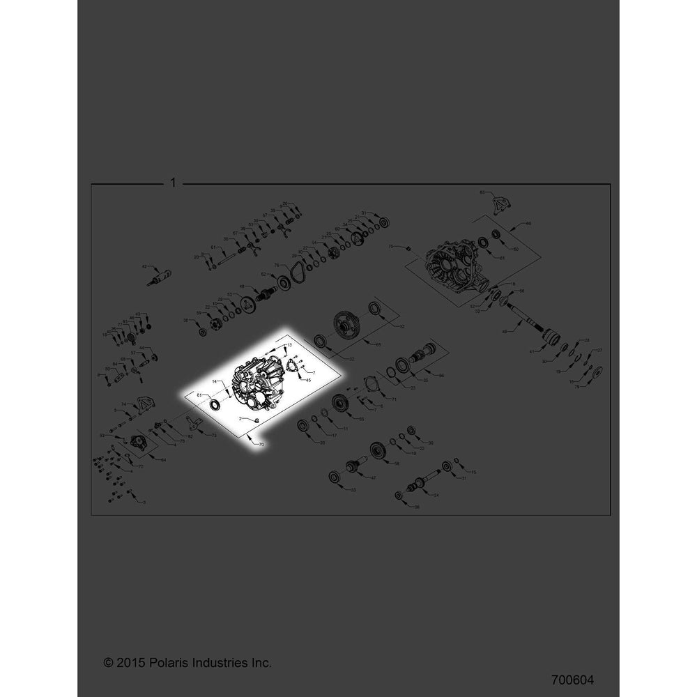 Polaris GEM SUBASSEMBLY, RH Cover (Includes All Hardware), Genuine OEM Part 3235792, Qty 1