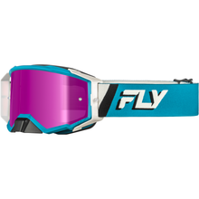 Zone Elite Goggle Blue/White W/ Magenta Mirror/Smoke Lens