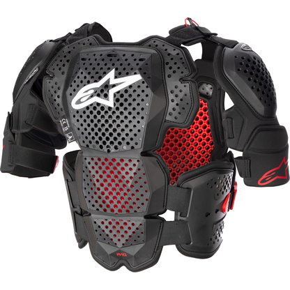 ALPINESTARS A-10 v2 Full Roost Guard - Black/Red - XS/S 6700523-1431-XS