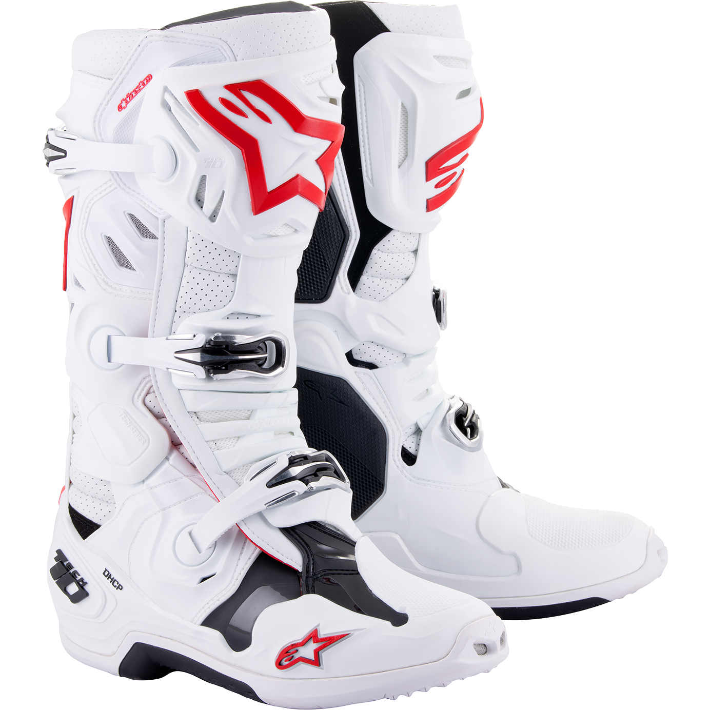 ALPINESTARS Tech 10 Supervented Boots - White/Red - US 9 / EU 43 2010520-2230-9