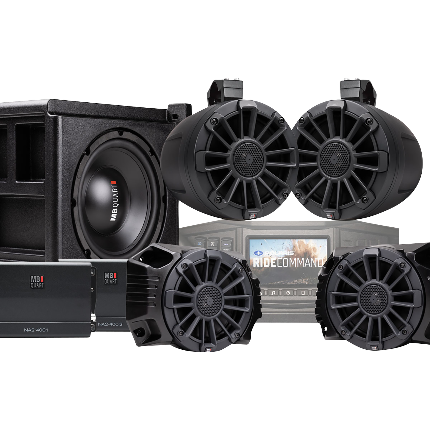 MB QUART Audio Kit - Ranger with Ride Command MBQRGSTG5RC1