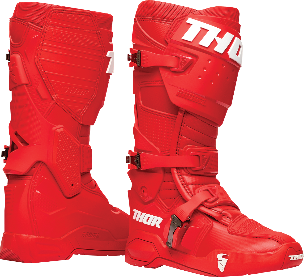 THOR Radial Boots - Red - US 8 / EU 42 3410-2737