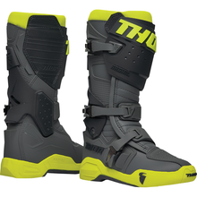 THOR Radial Boots - Gray/Fluorescent Yellow - US 7 / EU 40.5 3410-2745