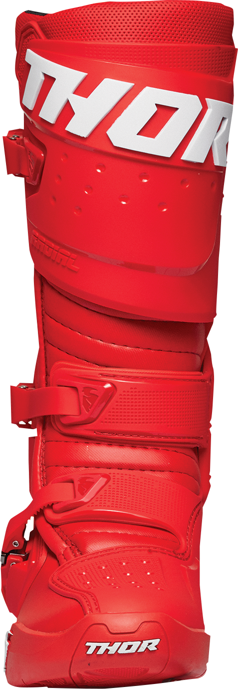 THOR Radial Boots - Red - US 8 / EU 42 3410-2737