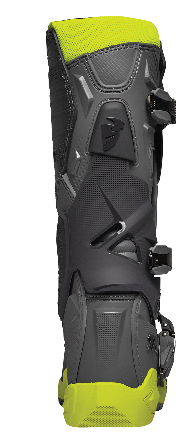 THOR Radial Boots - Gray/Fluorescent Yellow - US 7 / EU 40.5 3410-2745