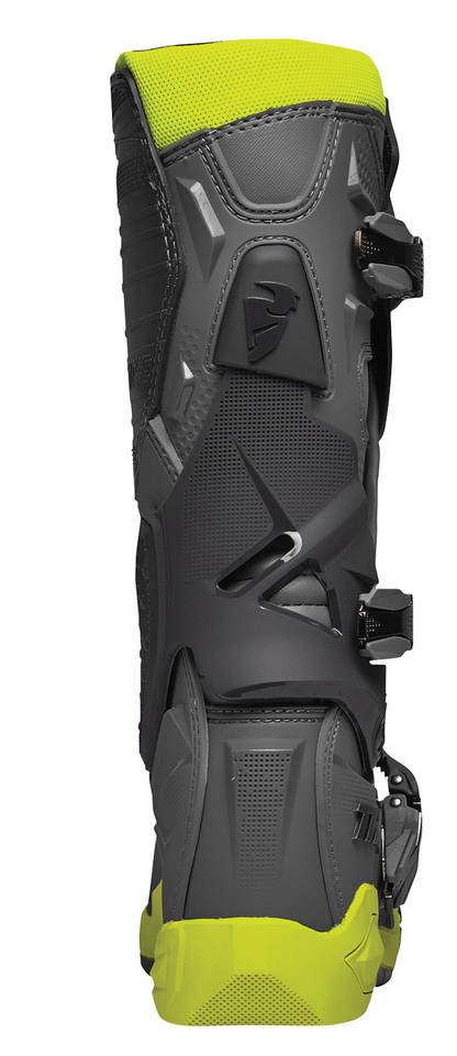 THOR Radial Boots - Gray/Fluorescent Yellow - US 7 / EU 40.5 3410-2745