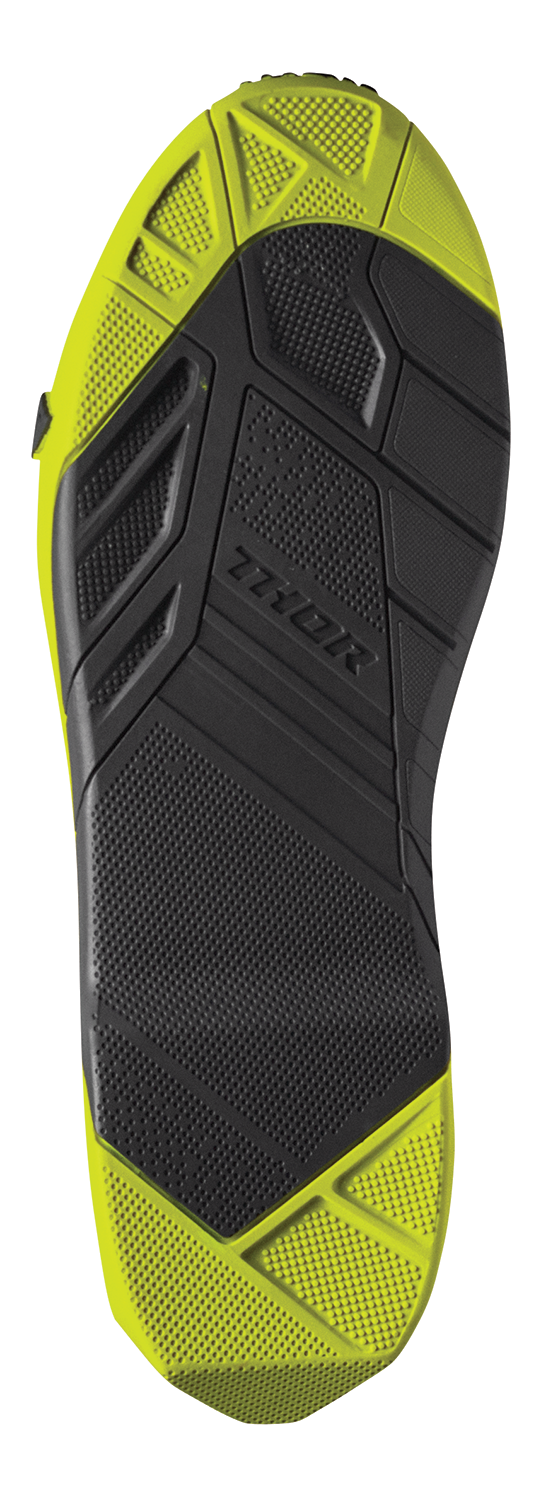 THOR Radial Boots - Gray/Fluorescent Yellow - US 7 / EU 40.5 3410-2745