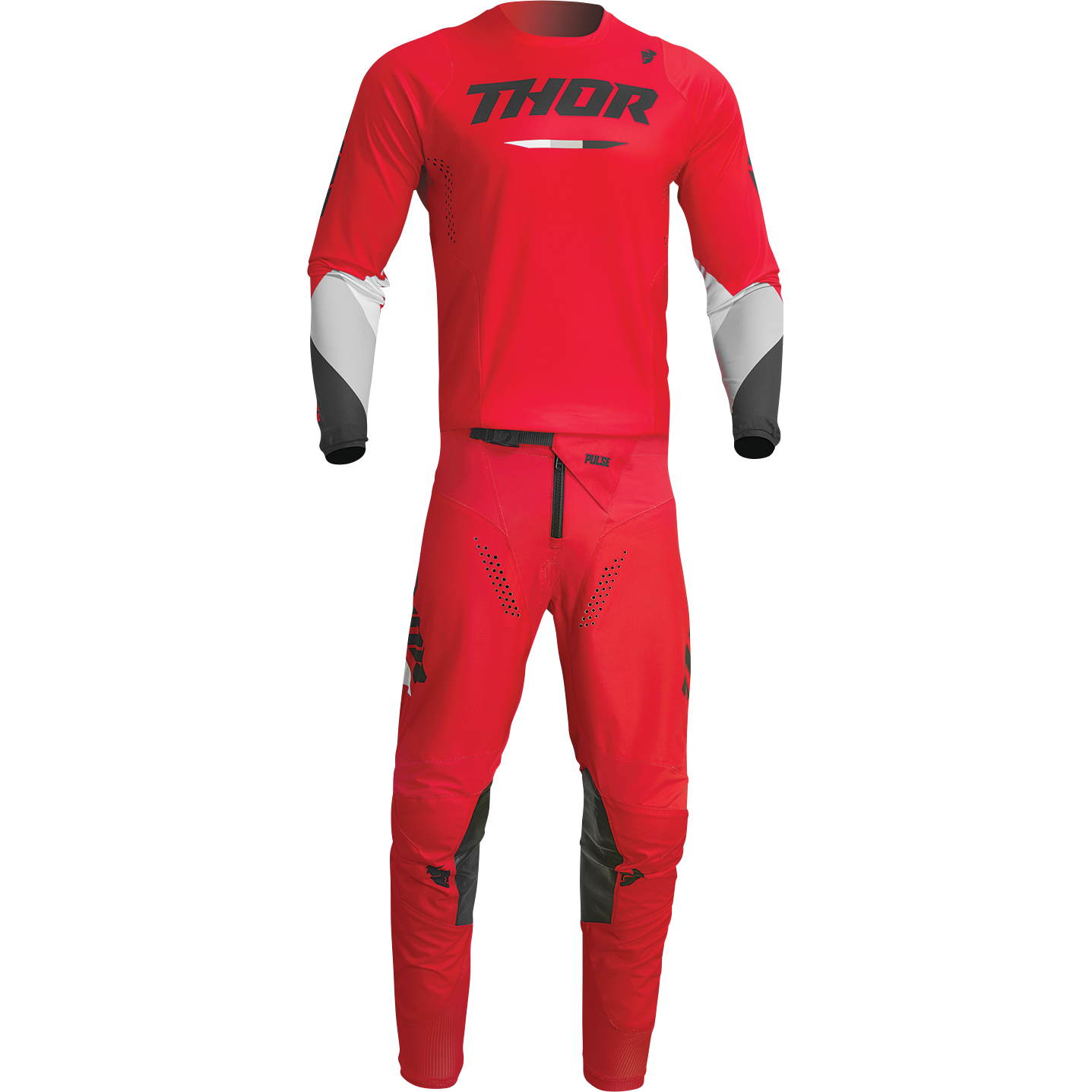 THOR Youth Pulse Tactic Jersey - Red - Large 2912-2207