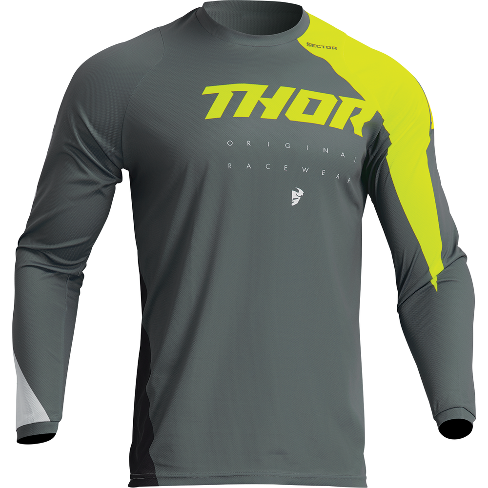 THOR Sector Edge Jersey - Gray/Acid - Medium 2910-7140