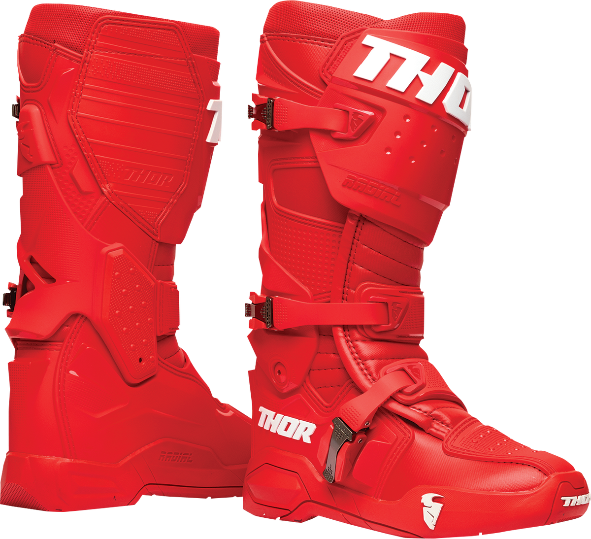 THOR Radial Boots - Red - US 9 / EU 43 3410-2738