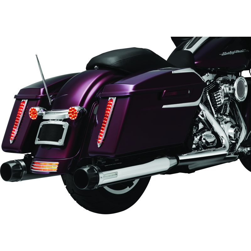 Kuryakyn Curved License Plate Mount Chrome