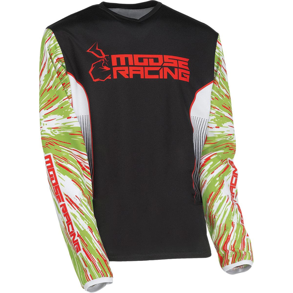 MOOSE OFFROAD Youth Agroid Jersey - Green/Red/Black - XL 2912-2270
