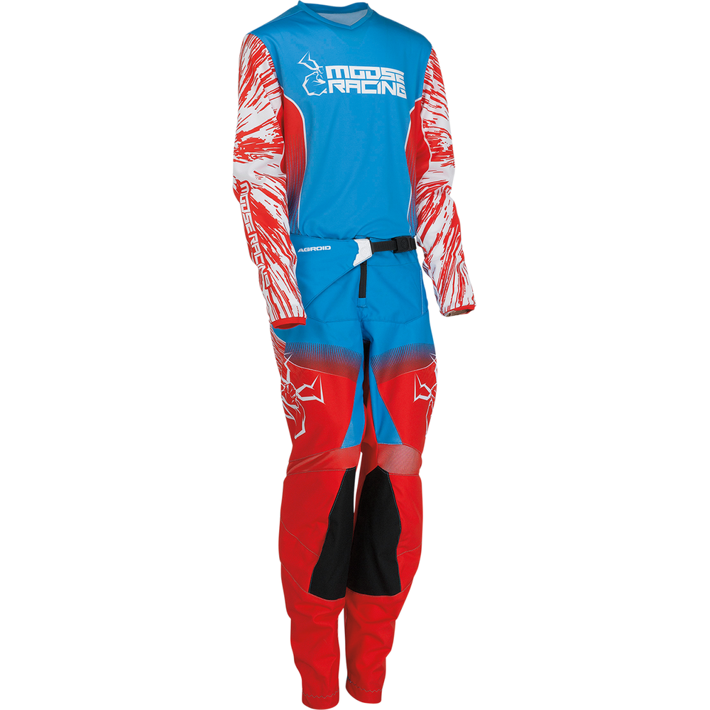 MOOSE OFFROAD Youth Agroid Jersey - Red/White/Blue - Large 2912-2264