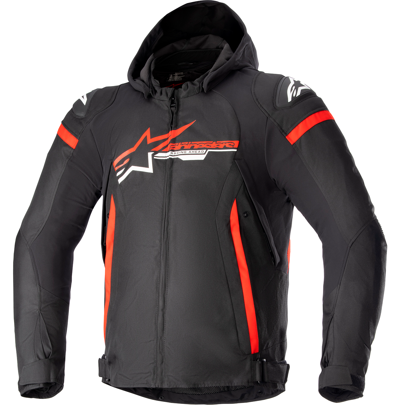 ALPINESTARS Zaca Waterproof Jacket - Black/Bright Red/White - 4XL 3206423-1342-4X