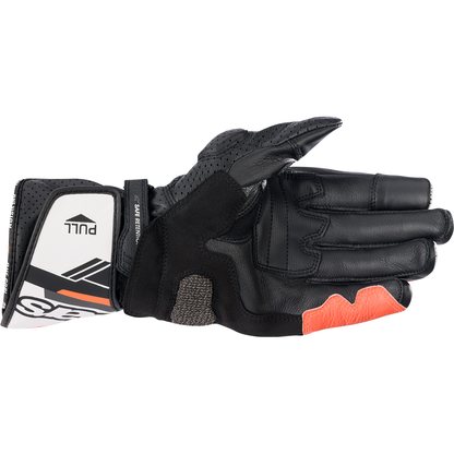 ALPINESTARS SP-8 V3 Gloves - Black/White/Fluo Red - Large 3558321-1231-L