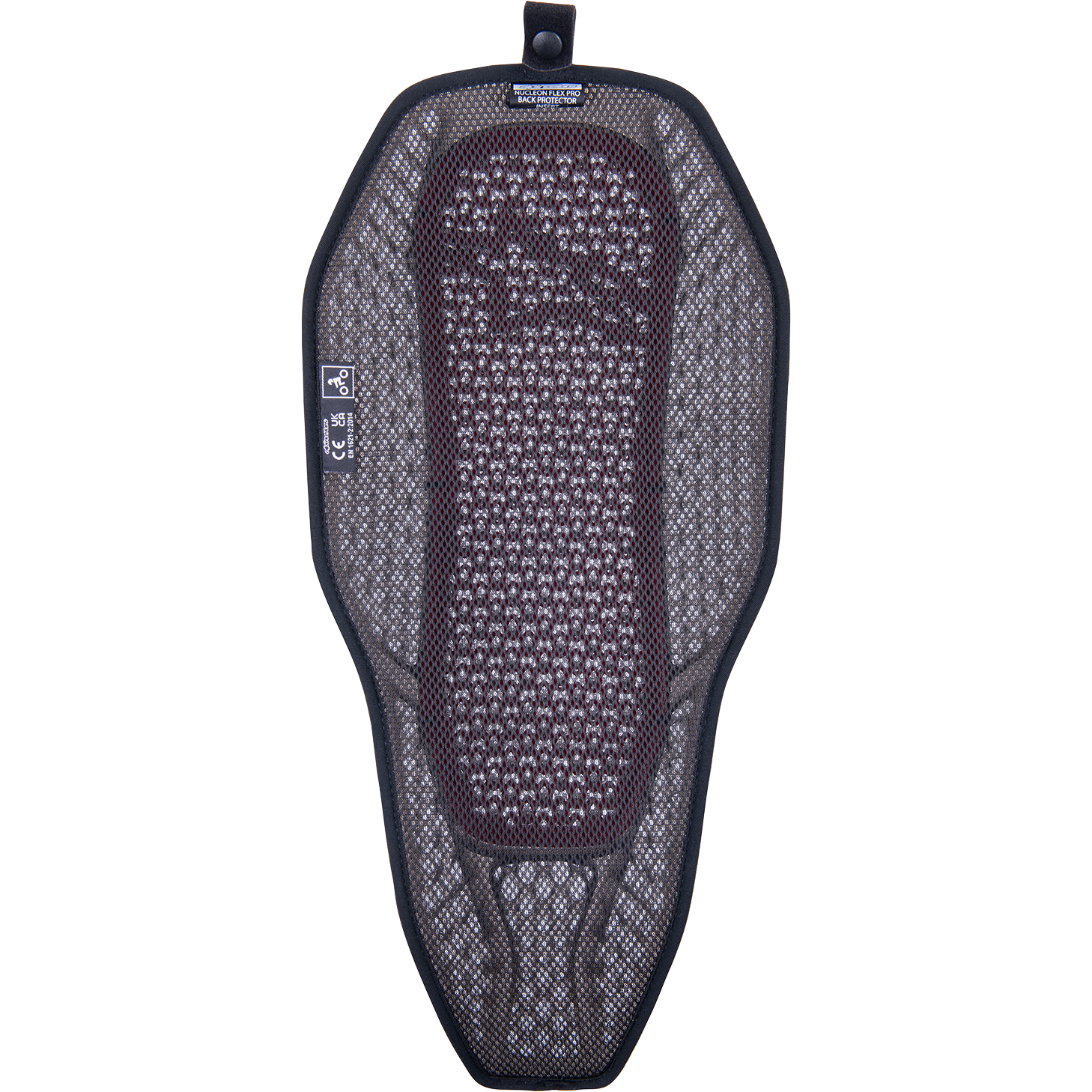 ALPINESTARS Nucleon Flex PROi Full Back Protector Insert - Transparent Smoke/Red - Medium 6526323-003-M