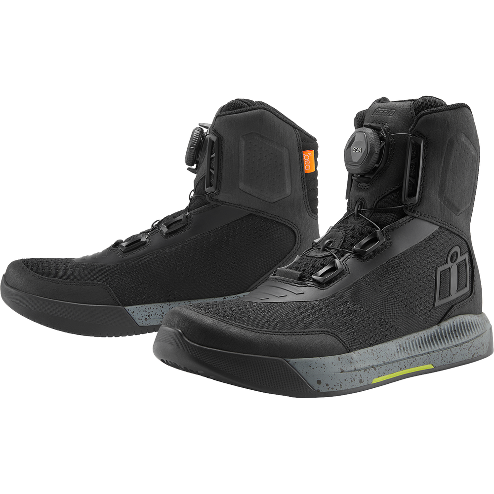 ICON Overlord* Vented Boots - Black - US 12 / EU 46 3403-1265