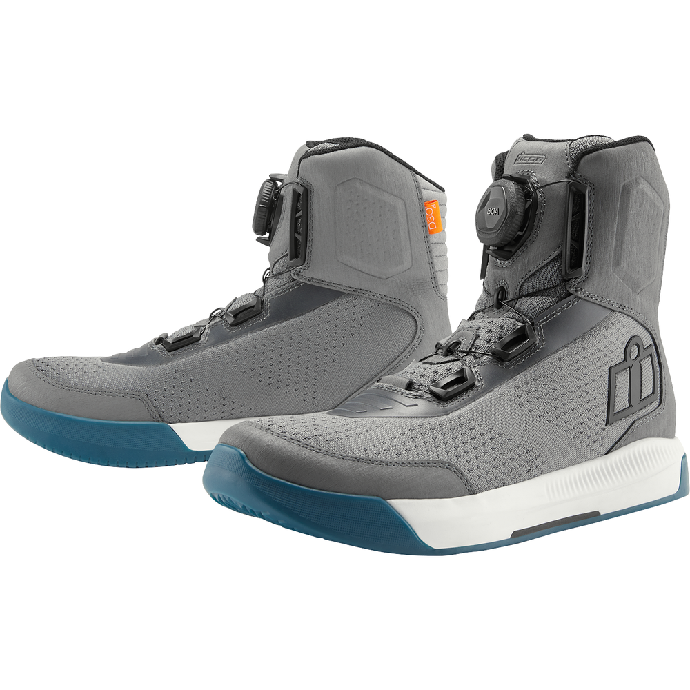 ICON Overlord* Vented Boots - Gray - US 10.5 / EU 44.5 3403-1274