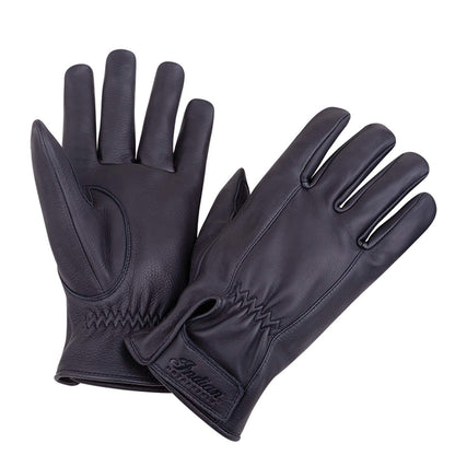 Indian Motorcycle Men's Deerskin Strap Glove, Black - XL - 286066109