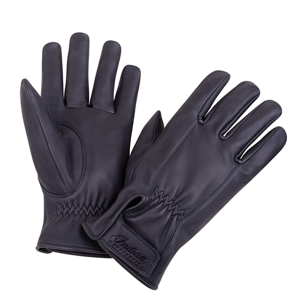 Indian Motorcycle Men's Deerskin Strap Glove, Black - XL - 286066109