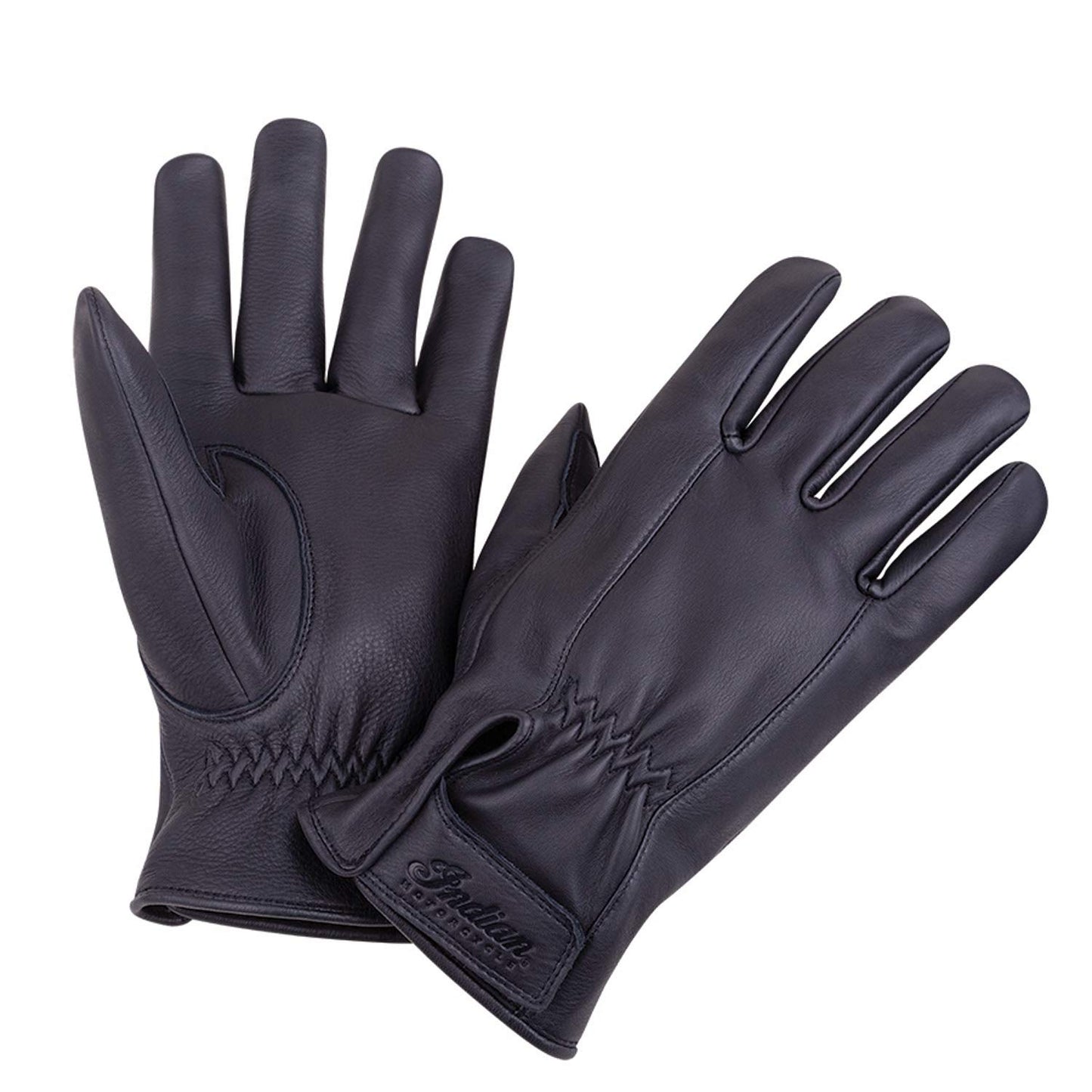 Indian Motorcycle Men's Deerskin Strap Glove, Black - XL - 286066109