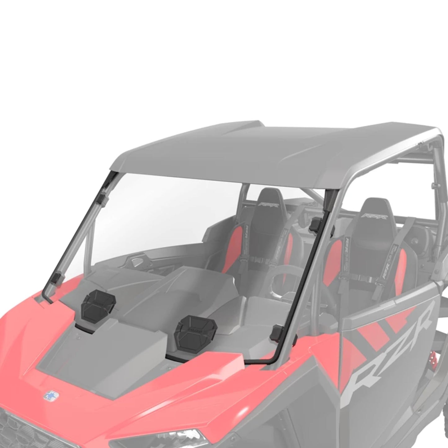 Polaris OEM Lock & Ride Full Vented Windshield - Hard Coat Poly, 2884542