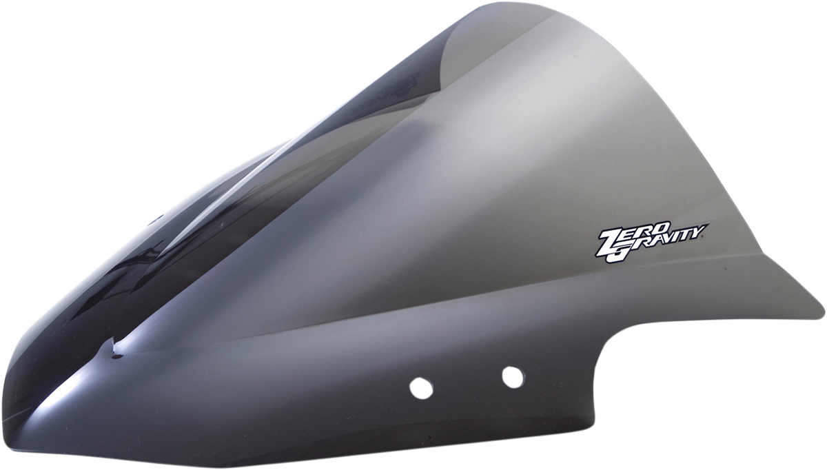 ZERO GRAVITY Double Bubble Windscreen - Smoke - Ninja 300 16-282-02