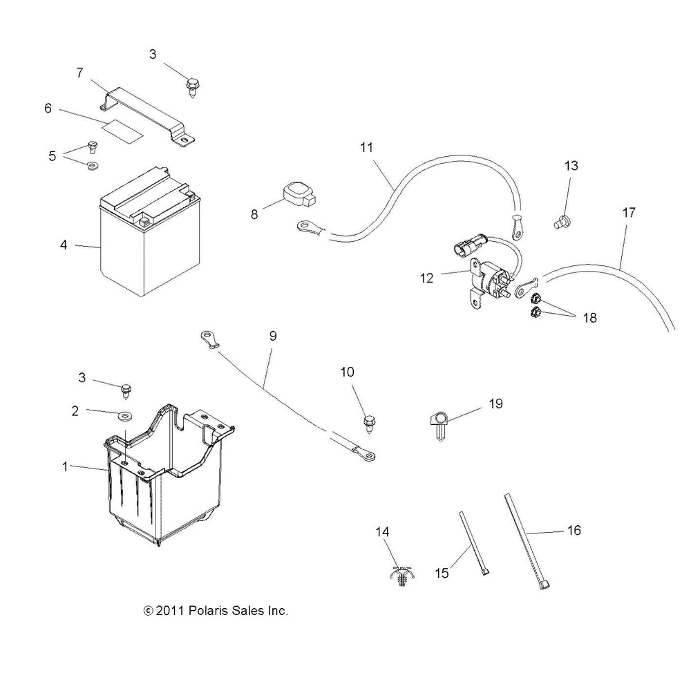 
                      
                        Polaris Off Road Battery Box, Part 5435696
                      
                    