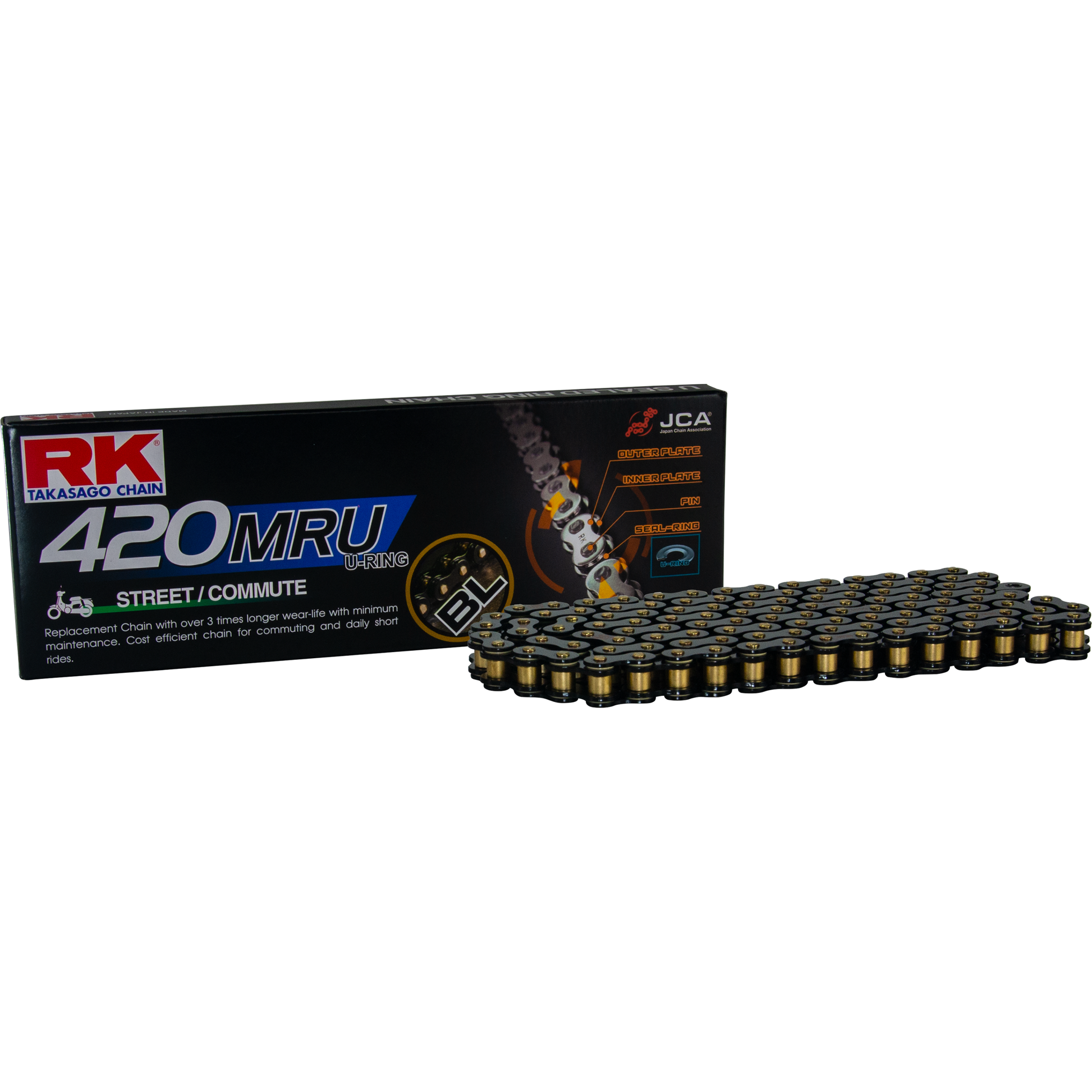 Bl420mru Drive Chain Black 420 X 120